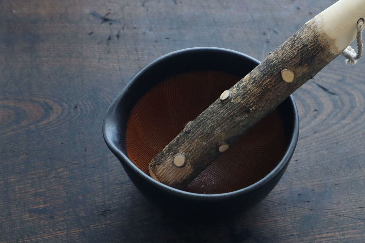 もとしげ すり鉢(黒)